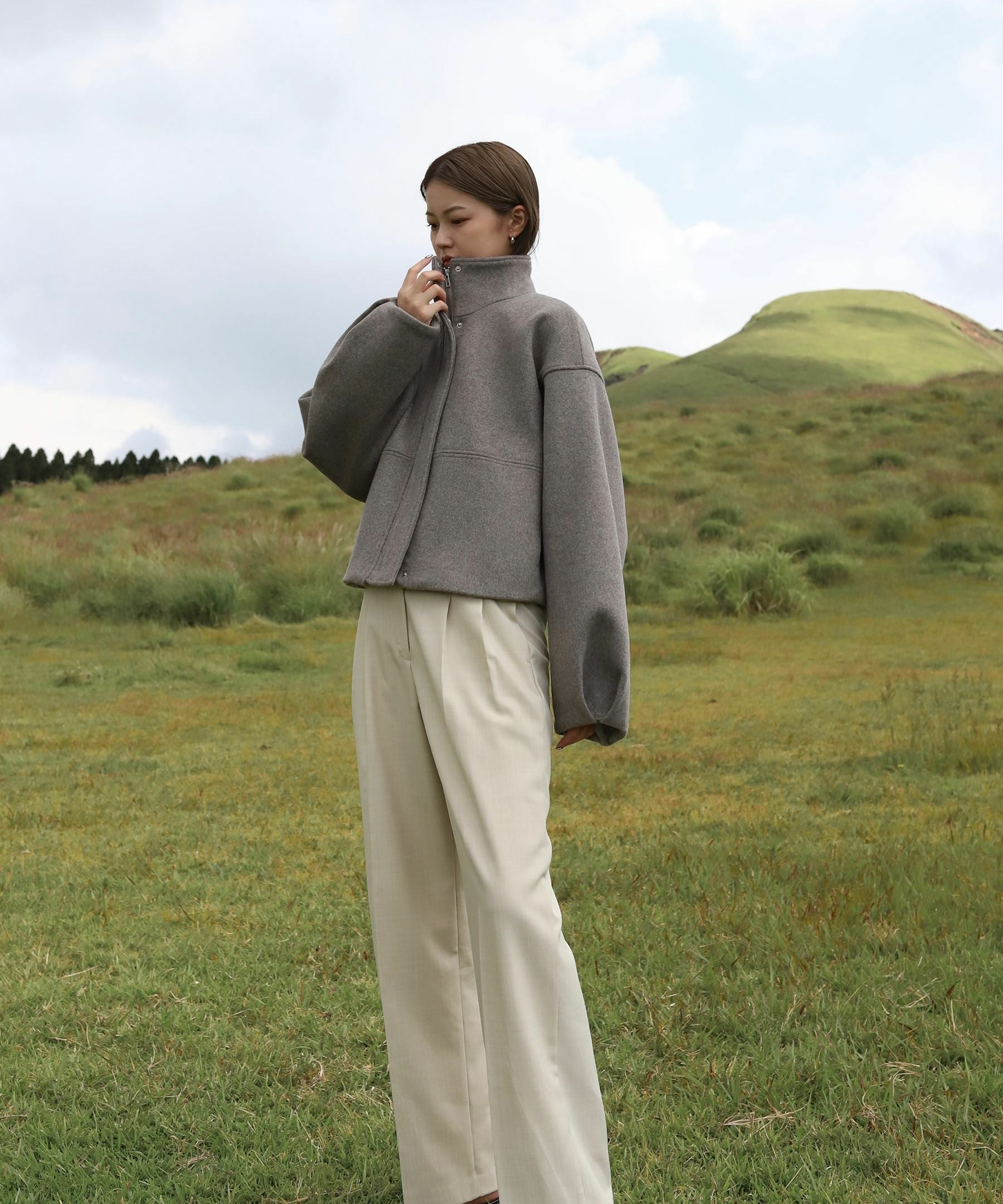 ryo　URU ジャケット・2タックパンツ　セットアップ original double tuck wide slacks | Reurie'（レウリィ）