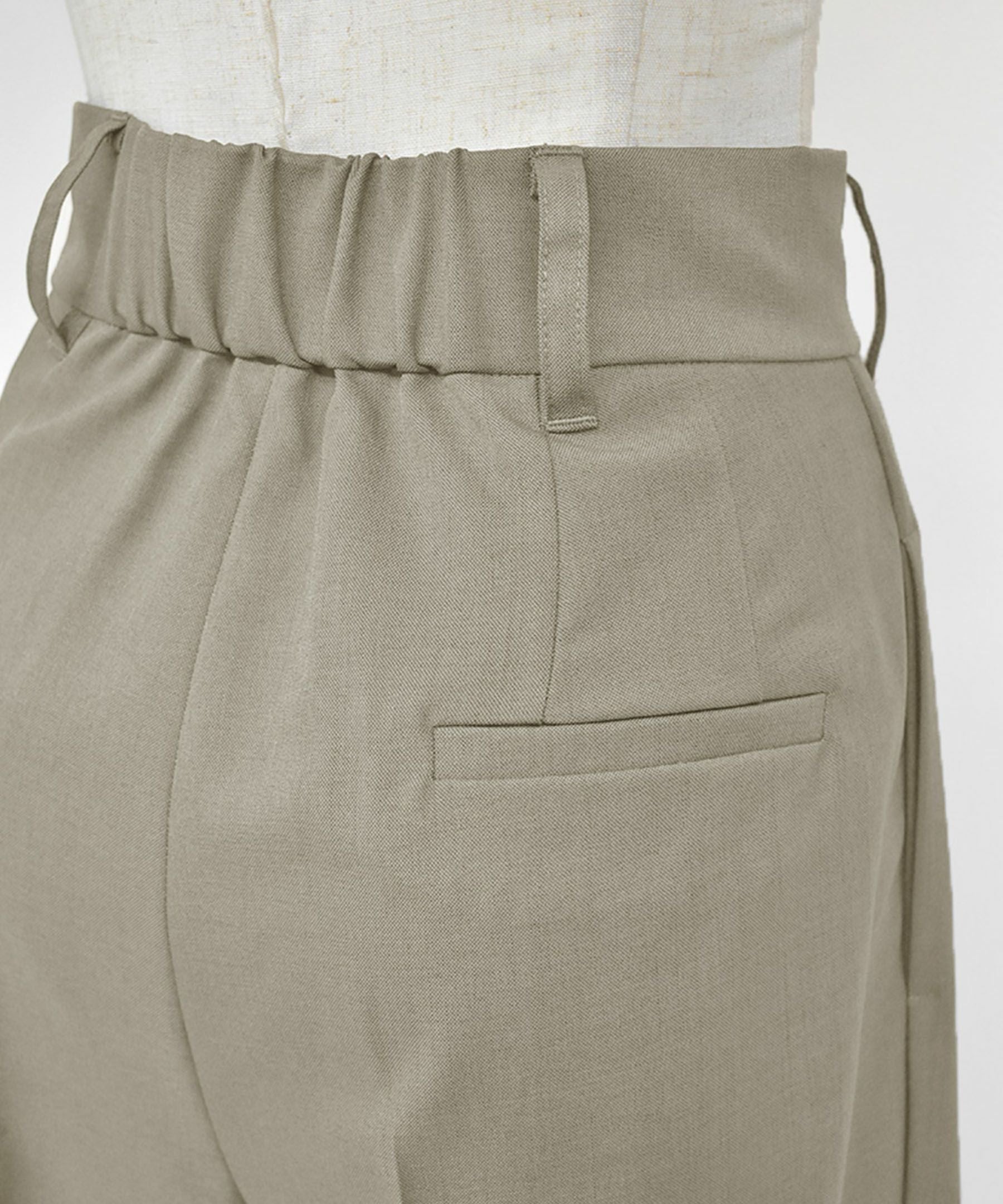 original double tuck wide slacks | Reurie'（レウリィ）