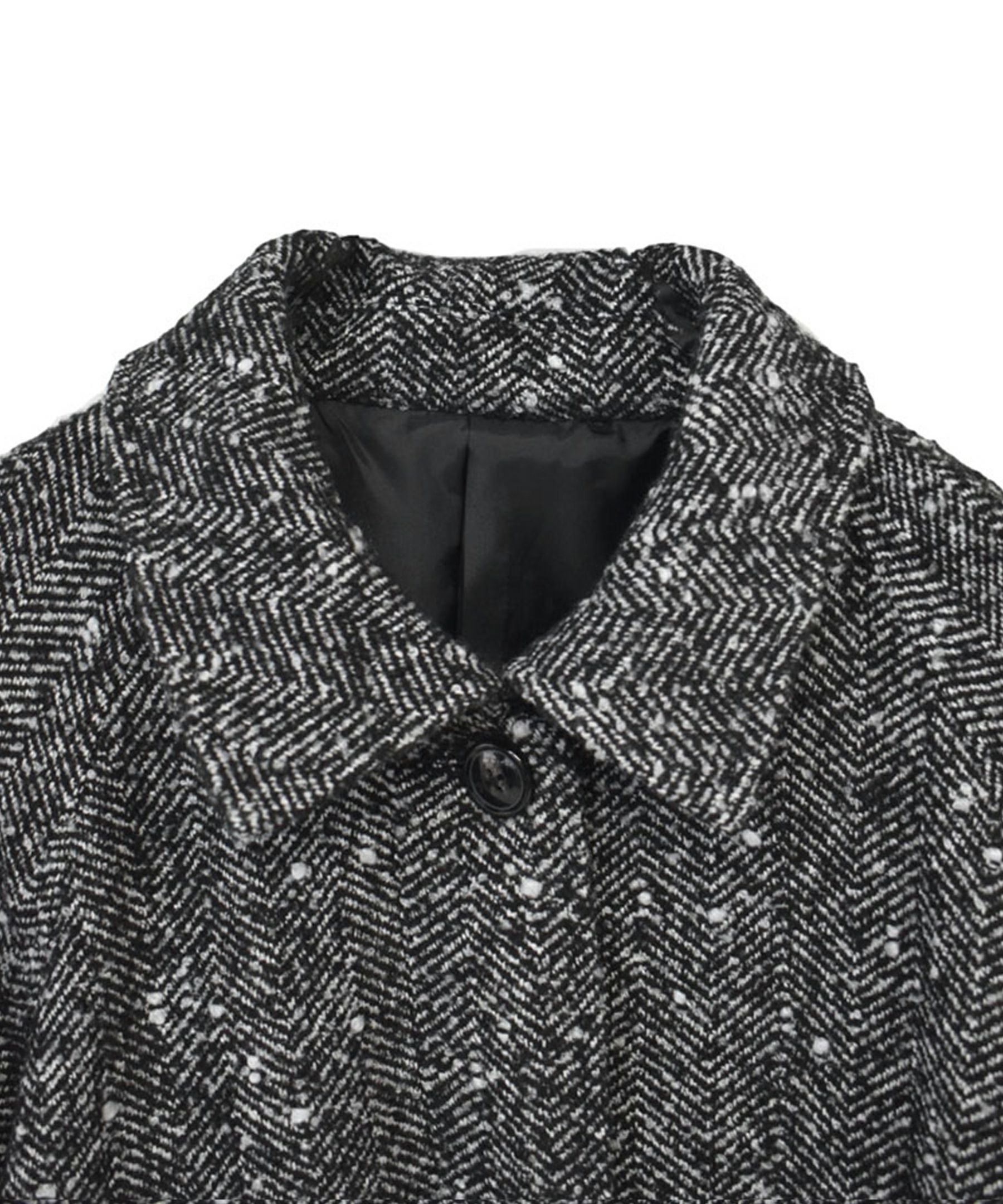 original stand collar wool tweed coat | Reurie'（レウリィ）