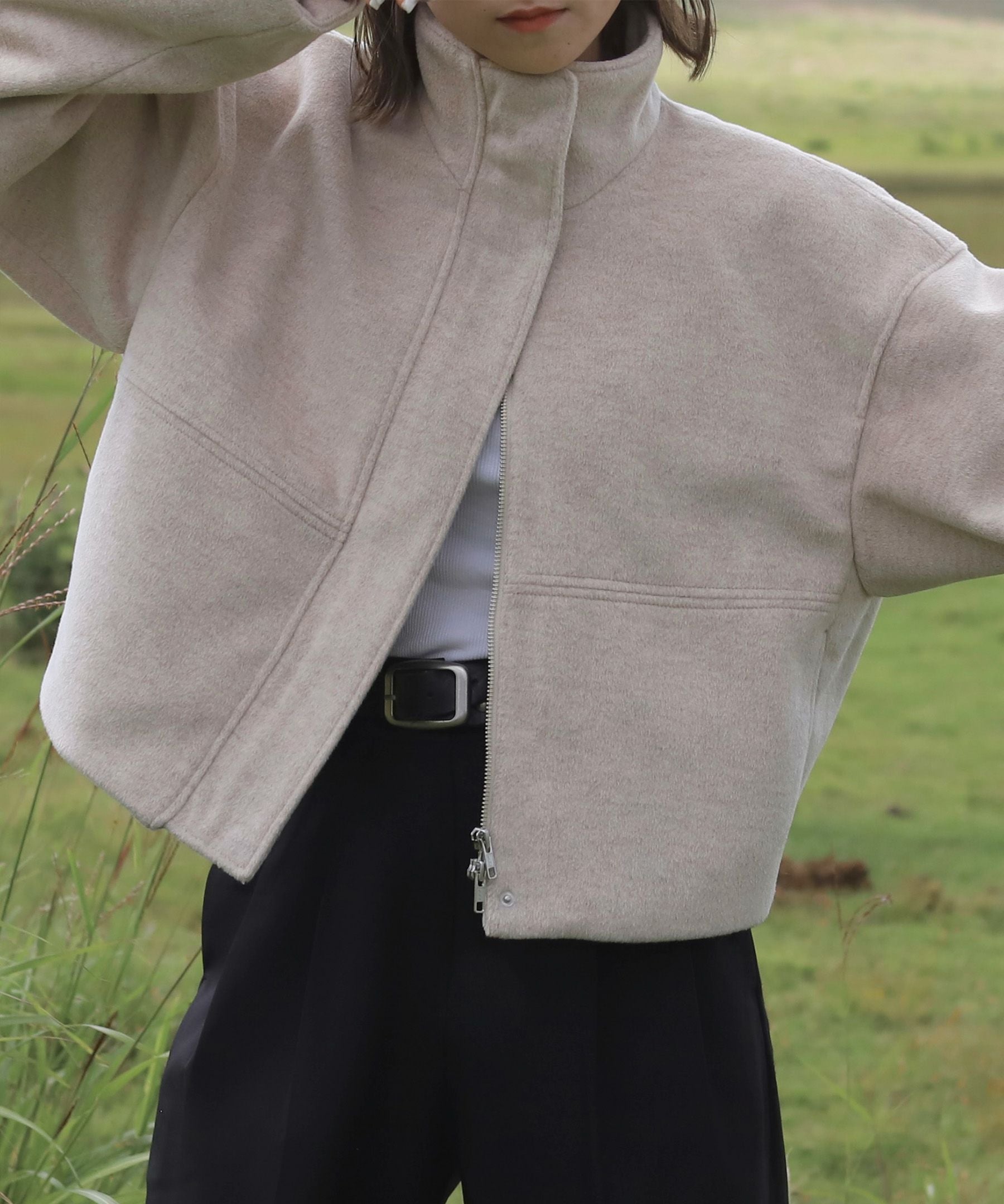 original wzip short wool coat | Reurie'（レウリィ）