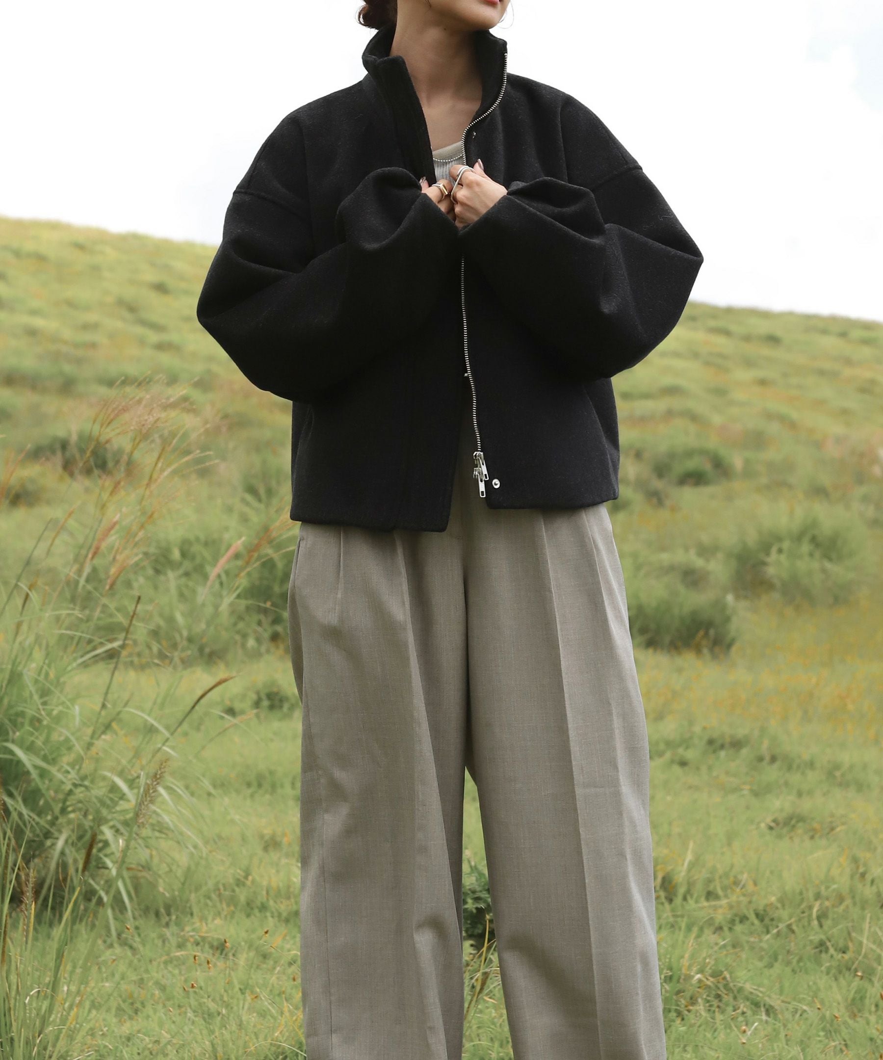 original wzip short wool coat | Reurie'（レウリィ）