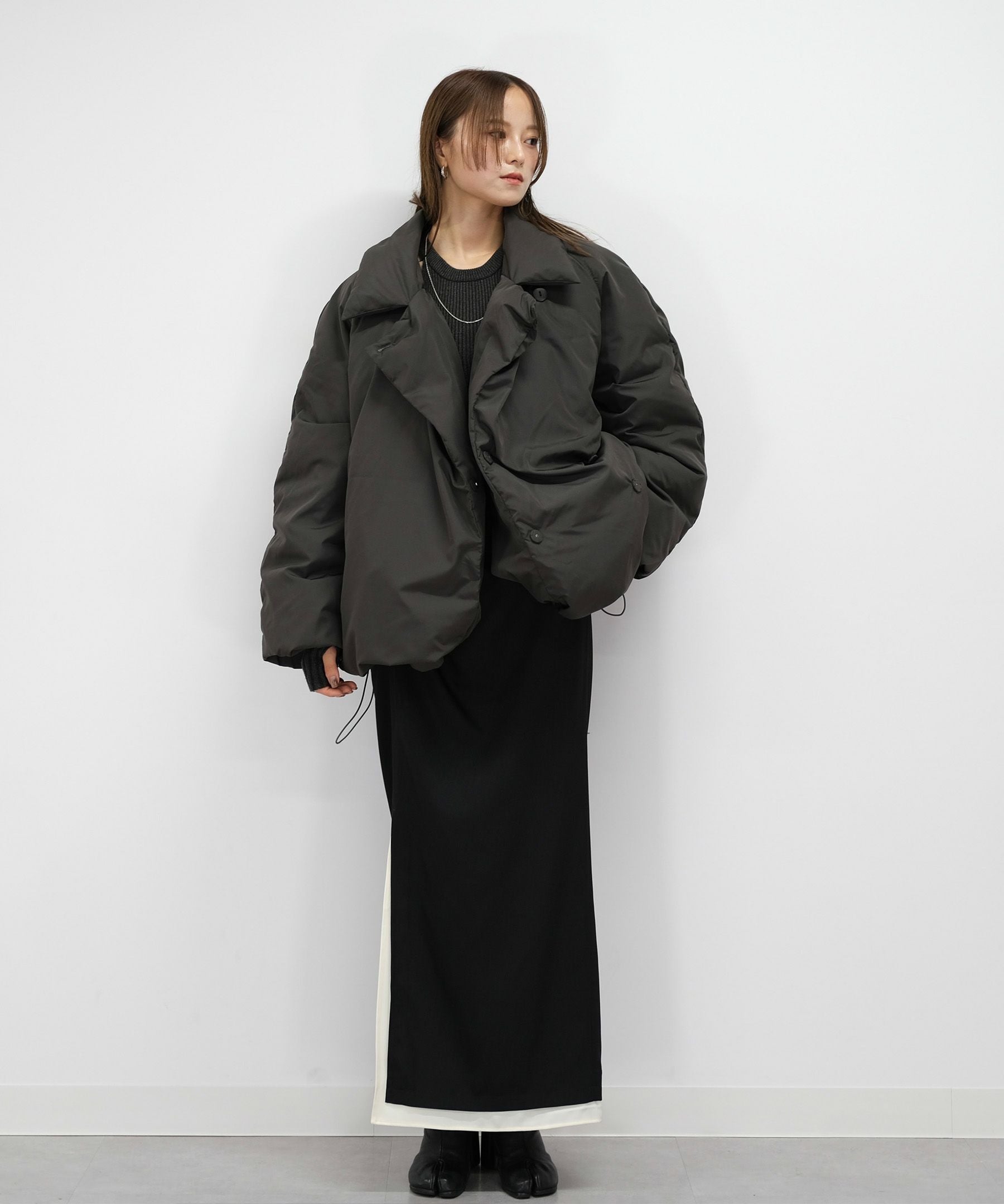 original cocoon middle down coat | Reurie'（レウリィ）