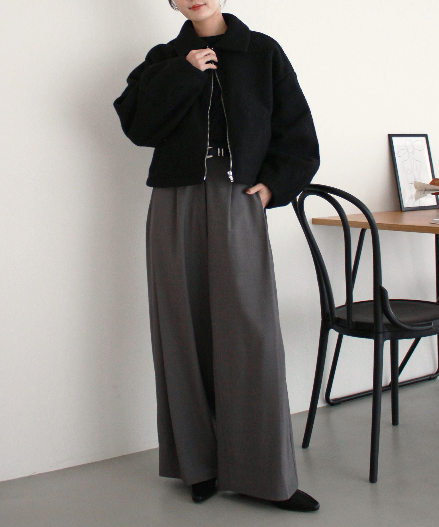 Reurie'(レウリィ) Wジップショートブルゾン Reurie'（レウリィ）の「オリジナルWジップショートブルゾン / 長袖