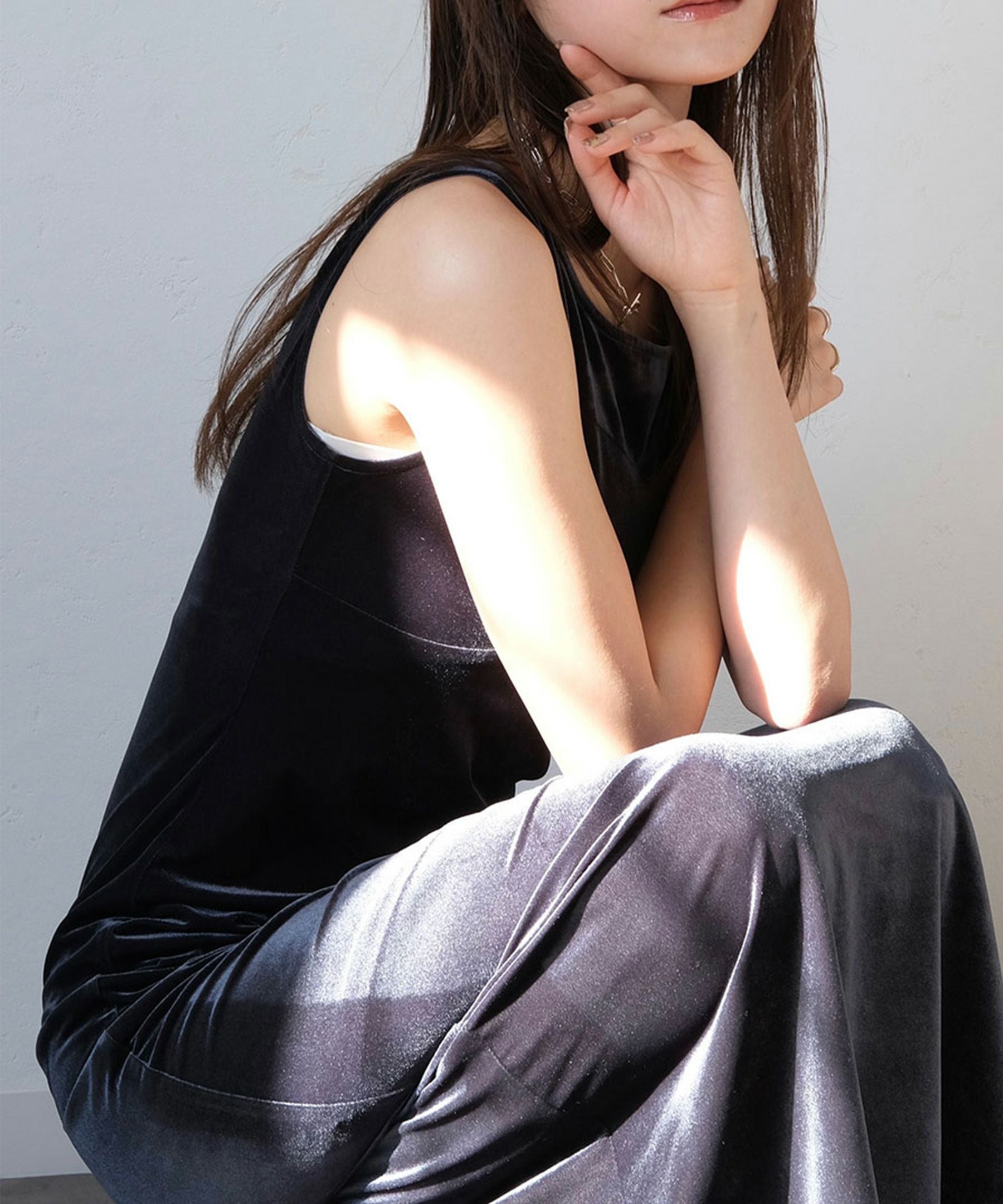 TID ベロアボールルーワンピース　Lサイズ original bustier velour onepiece | Reurie'（レウリィ）