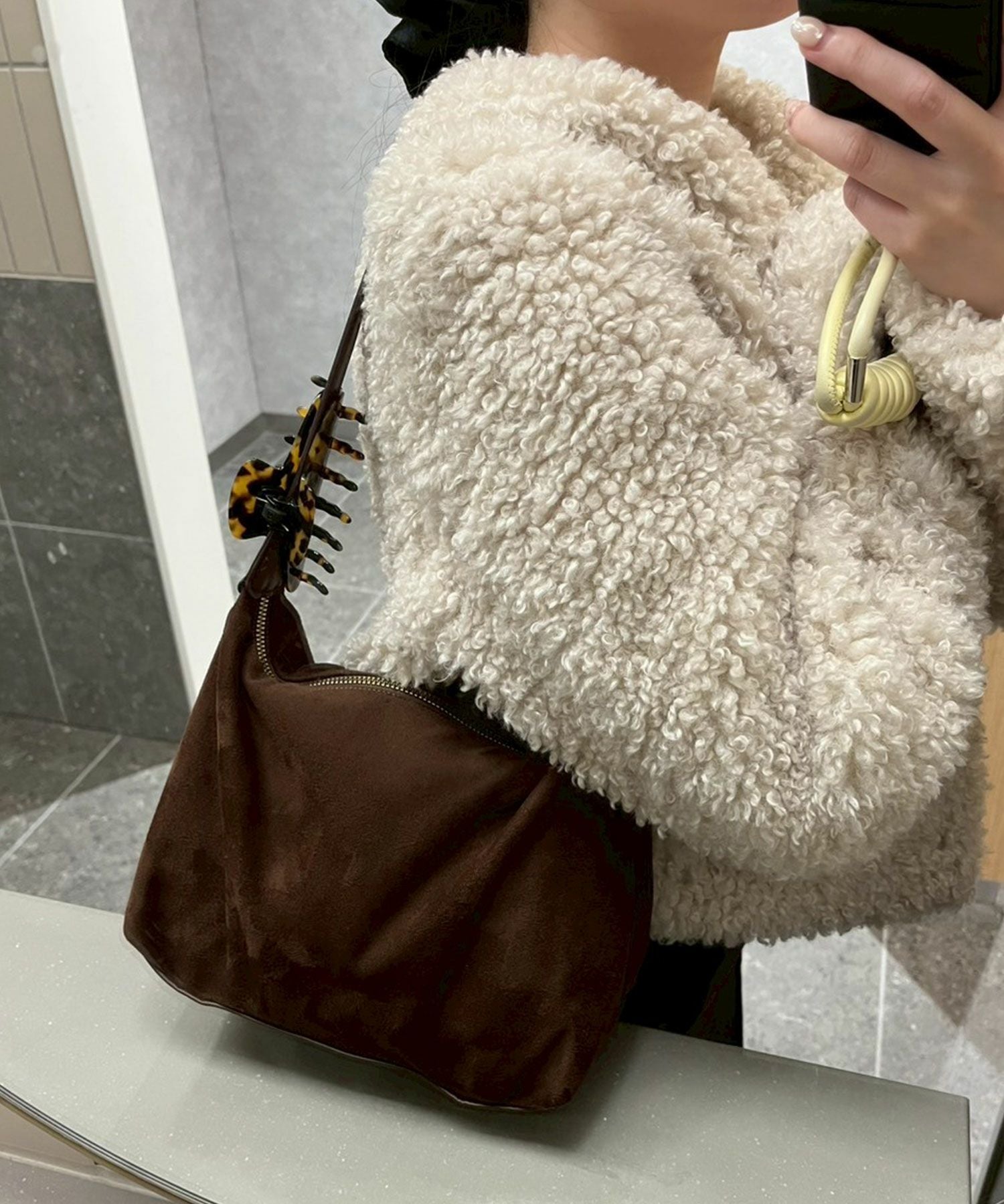 suede onehandle bag(ayaka select) | Reurie'（レウリィ）
