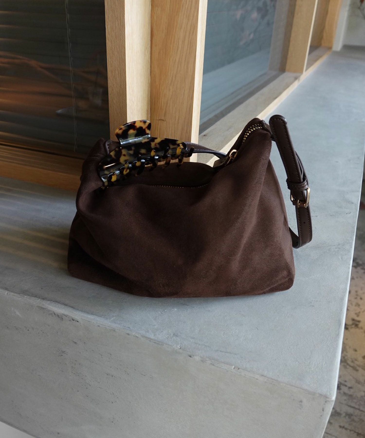 suede onehandle bag(ayaka select) | Reurie'（レウリィ）