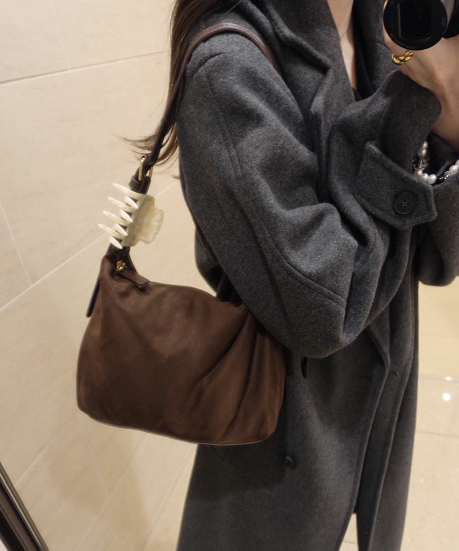 suede onehandle bag(ayaka select) | Reurie'（レウリィ）