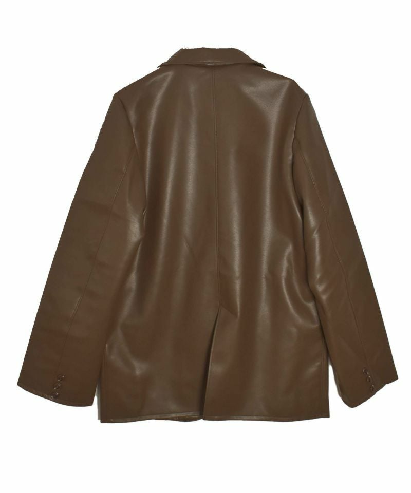 original faux leather tailored jacket | Reurie'（レウリィ）