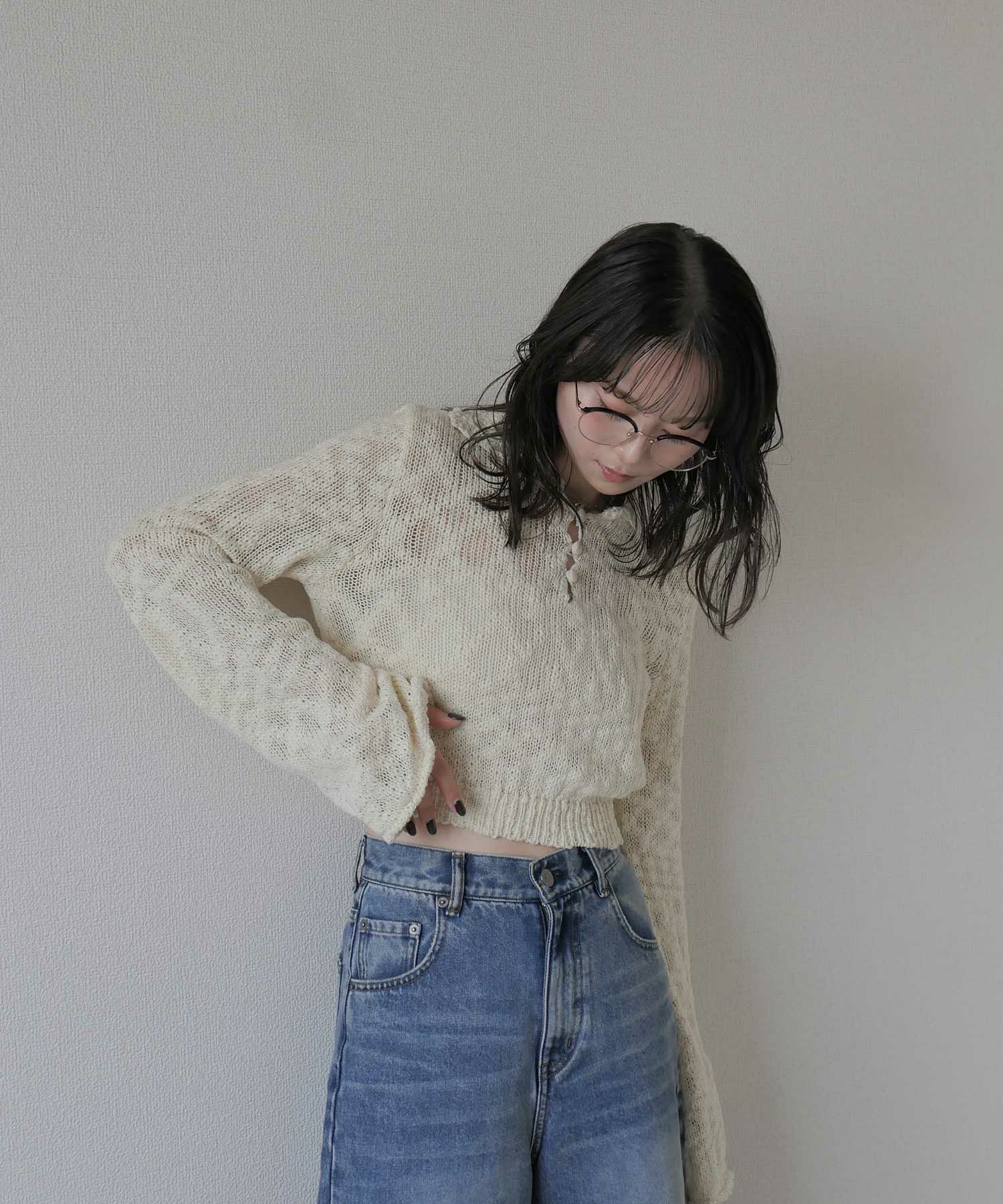 original puffy polo knit | Reurie'（レウリィ）