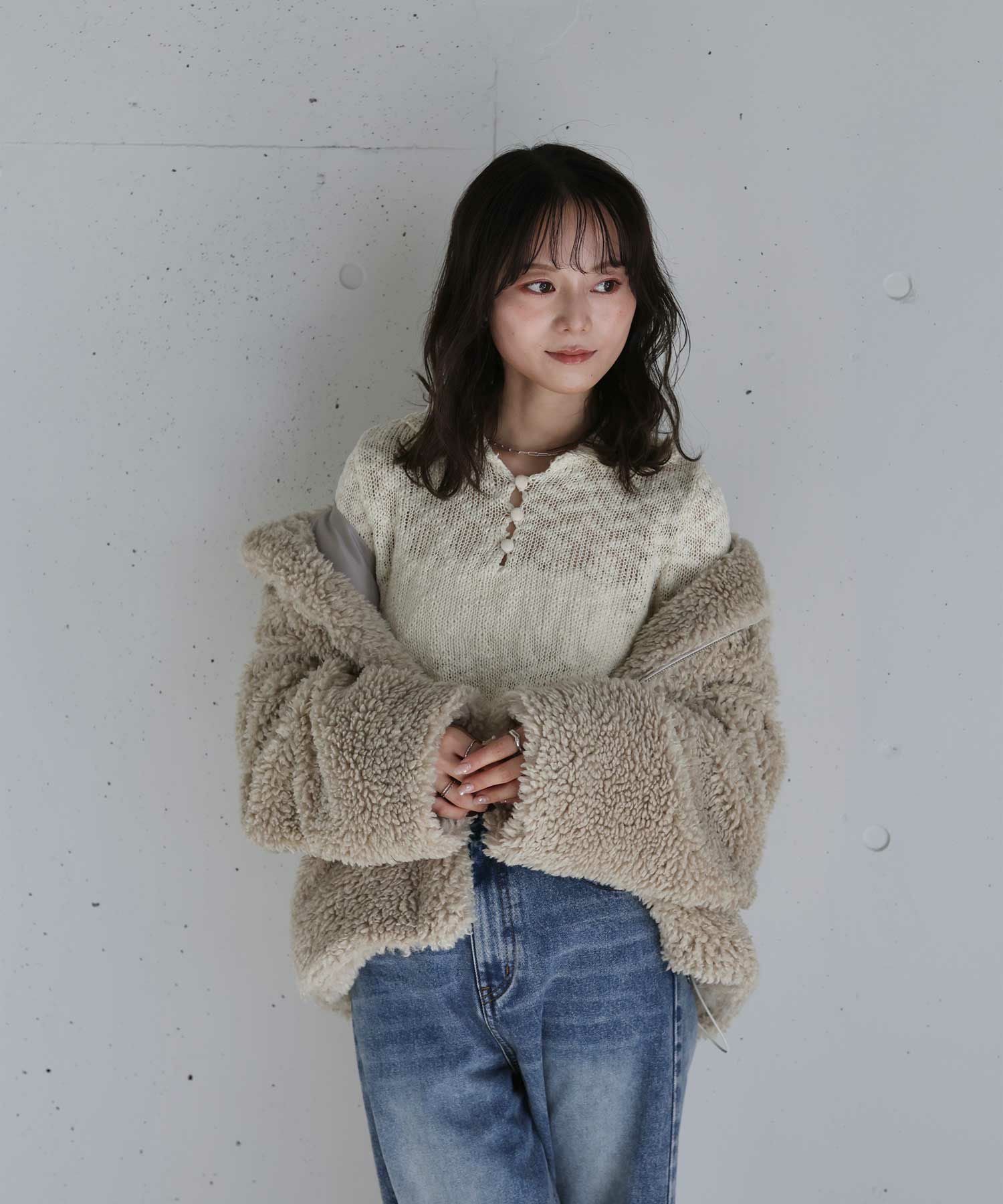 original puffy polo knit | Reurie'（レウリィ）