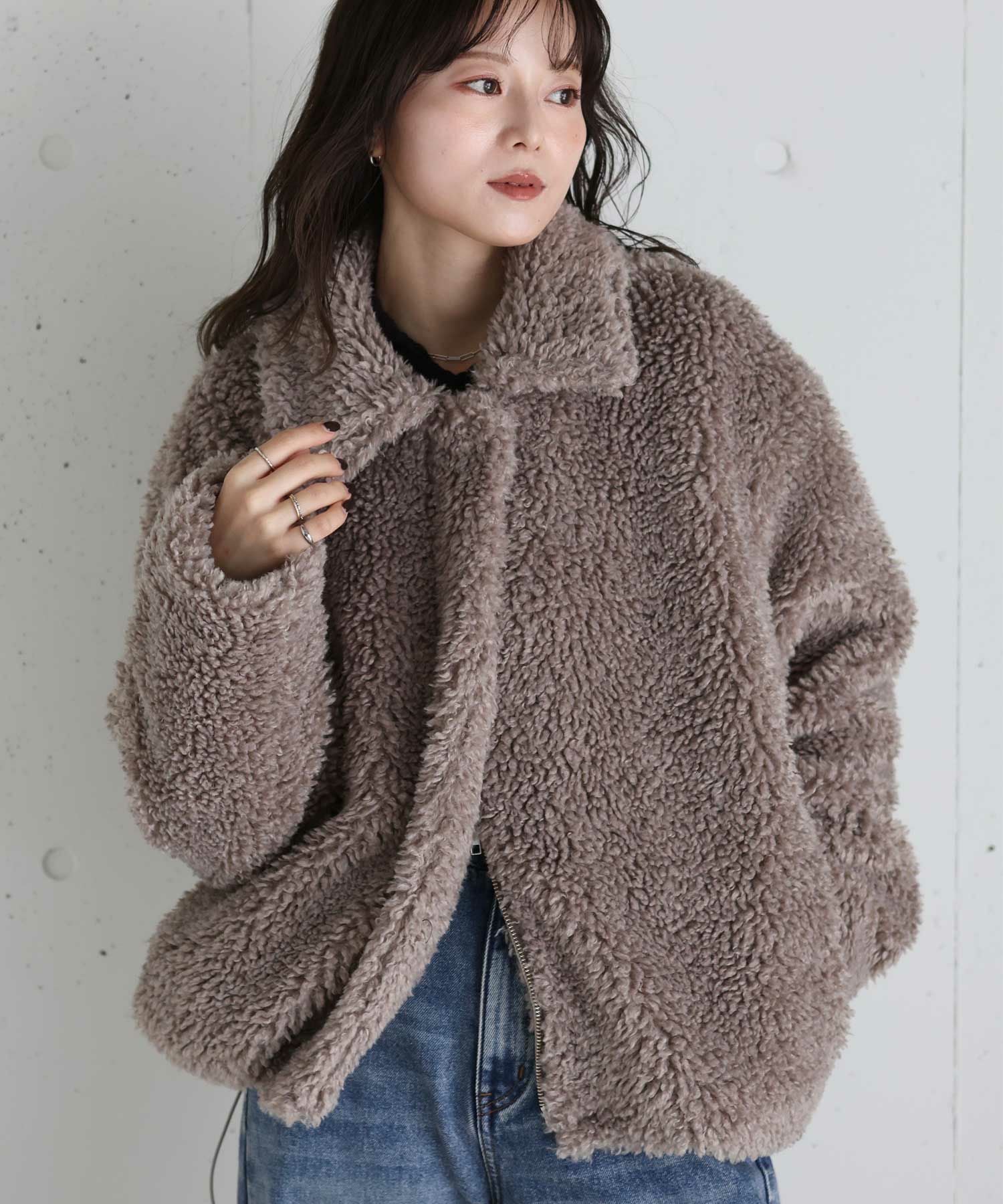 original double zip fur coat | Reurie'（レウリィ）