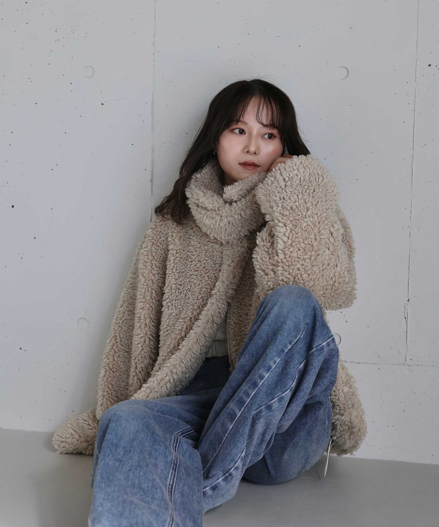 original double zip fur coat | Reurie'（レウリィ）