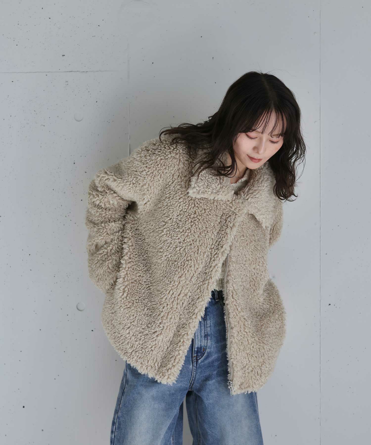 original double zip fur coat | Reurie'（レウリィ）