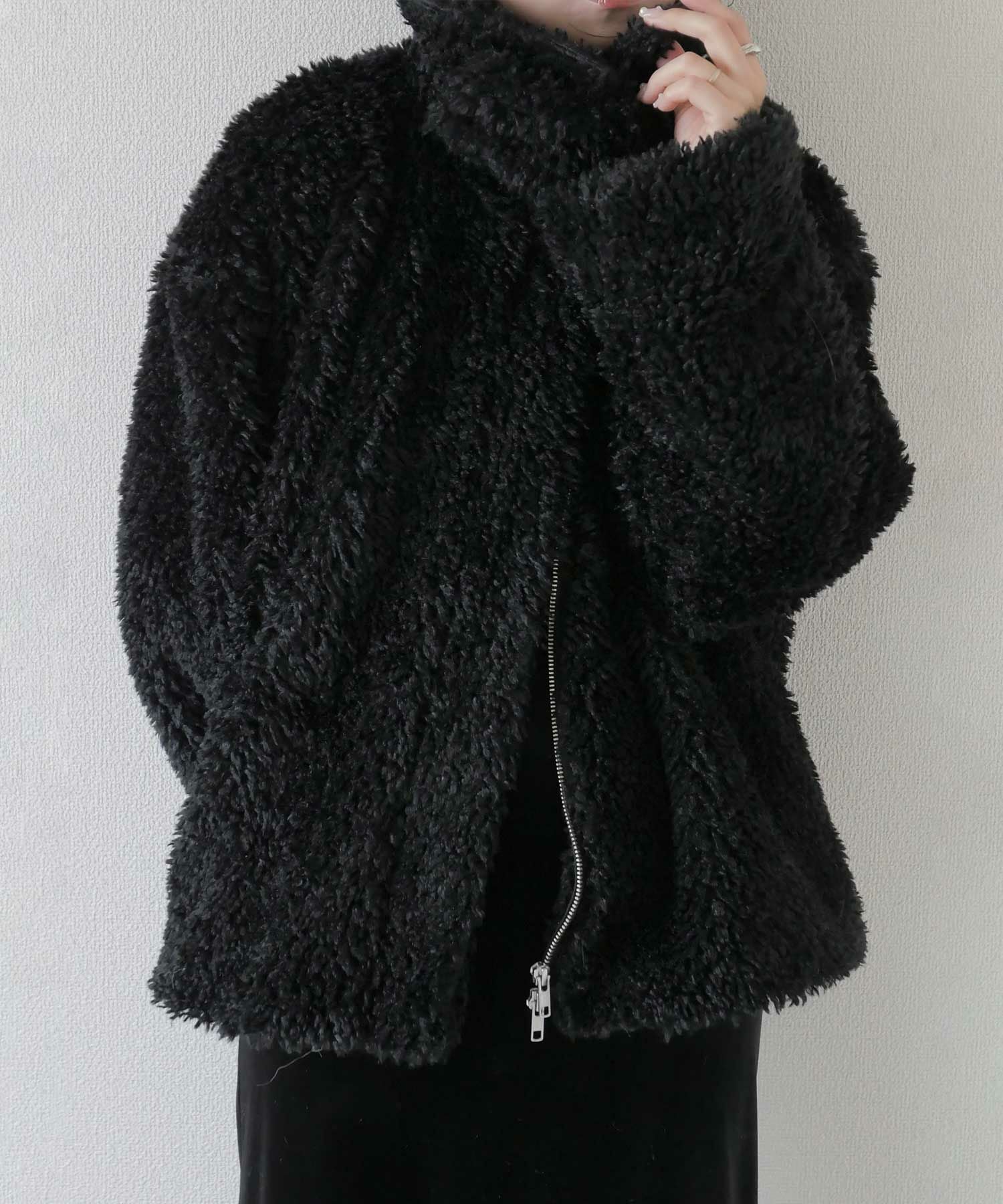 original double zip fur coat | Reurie'（レウリィ）