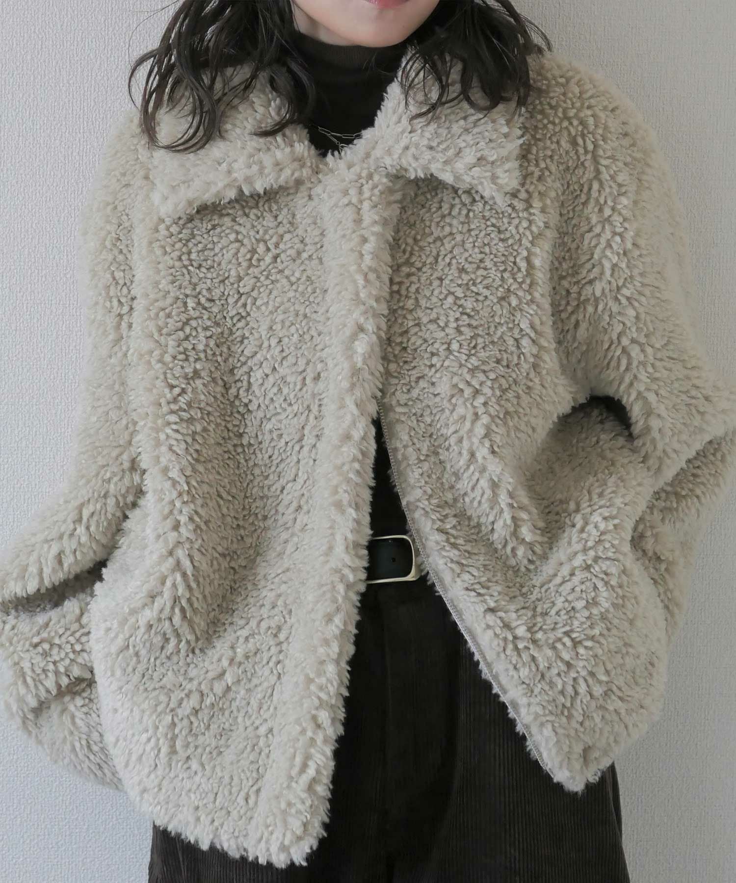 original double zip fur coat | Reurie'（レウリィ）