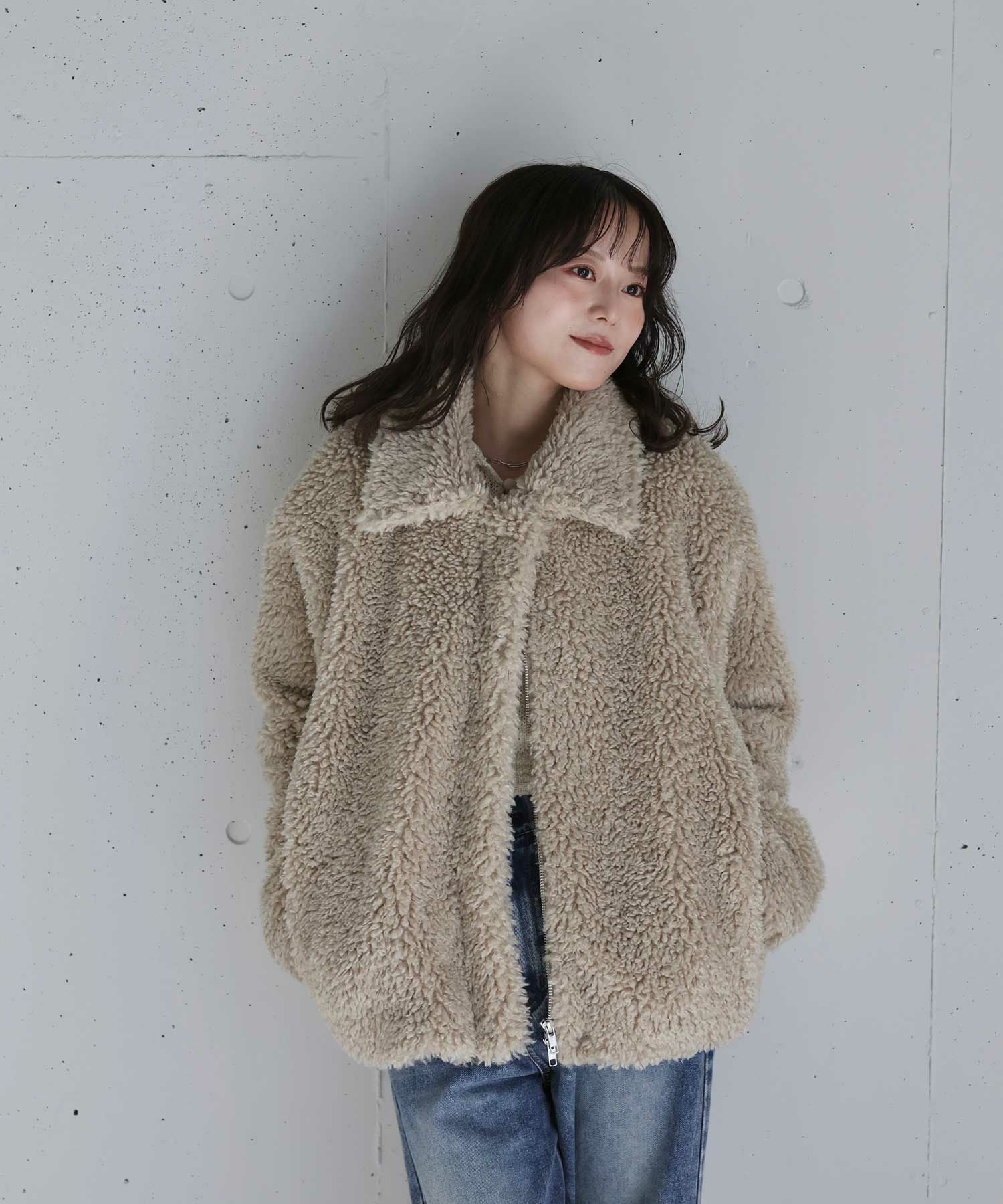 original double zip fur coat | Reurie'（レウリィ）