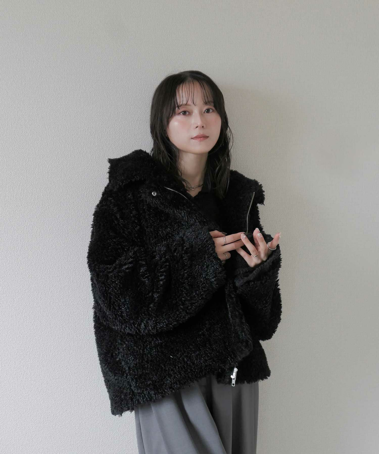 original double zip fur coat | Reurie'（レウリィ）