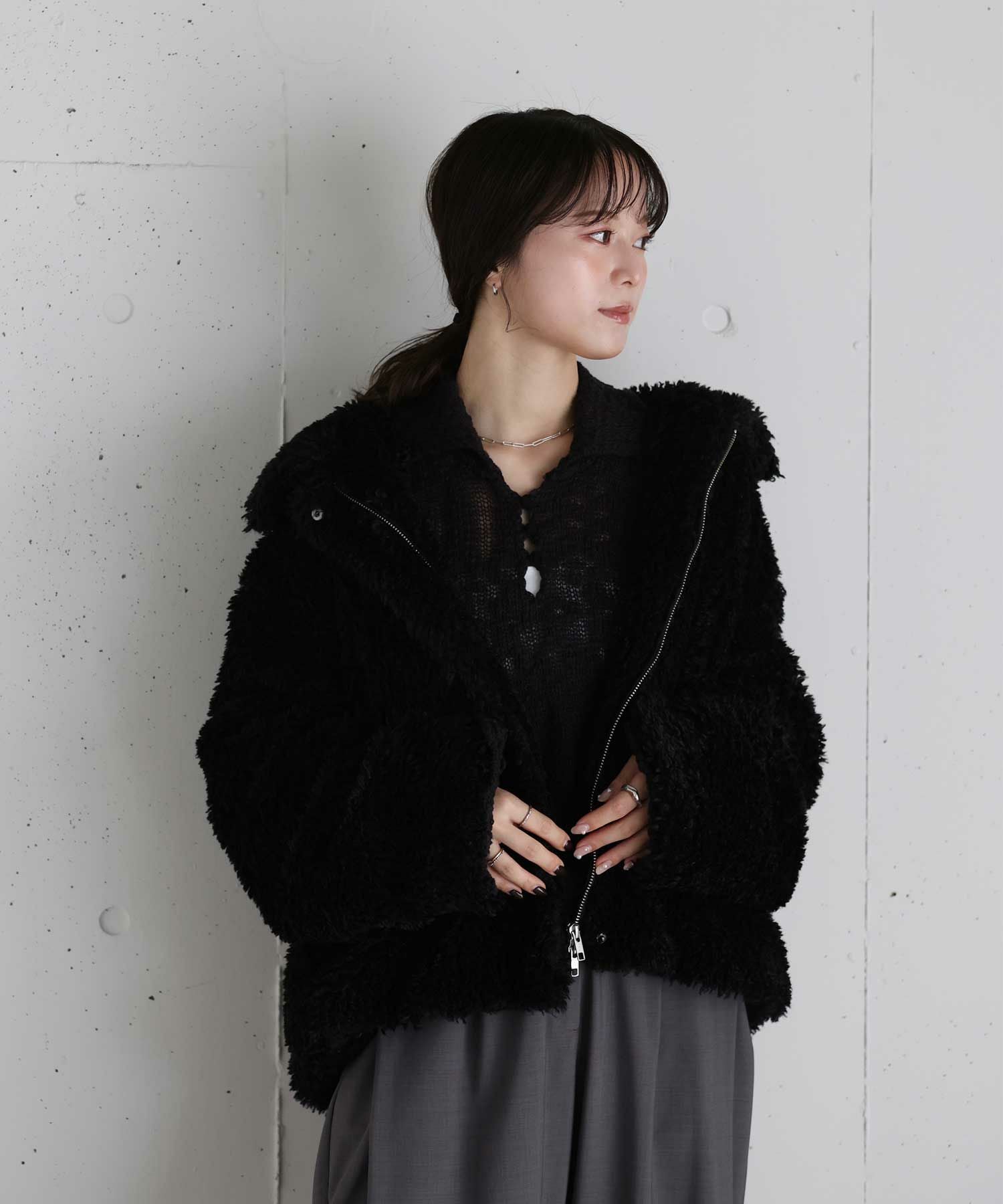 original double zip fur coat | Reurie'（レウリィ）