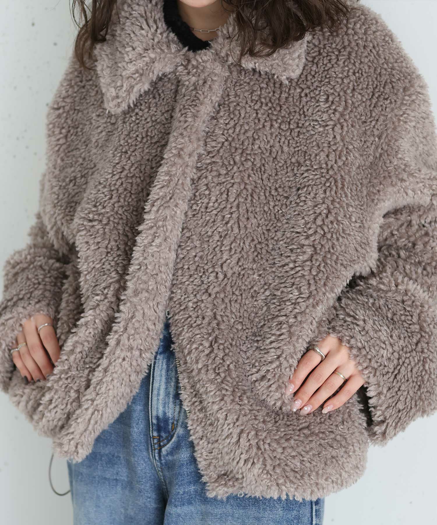 original double zip fur coat | Reurie'（レウリィ）