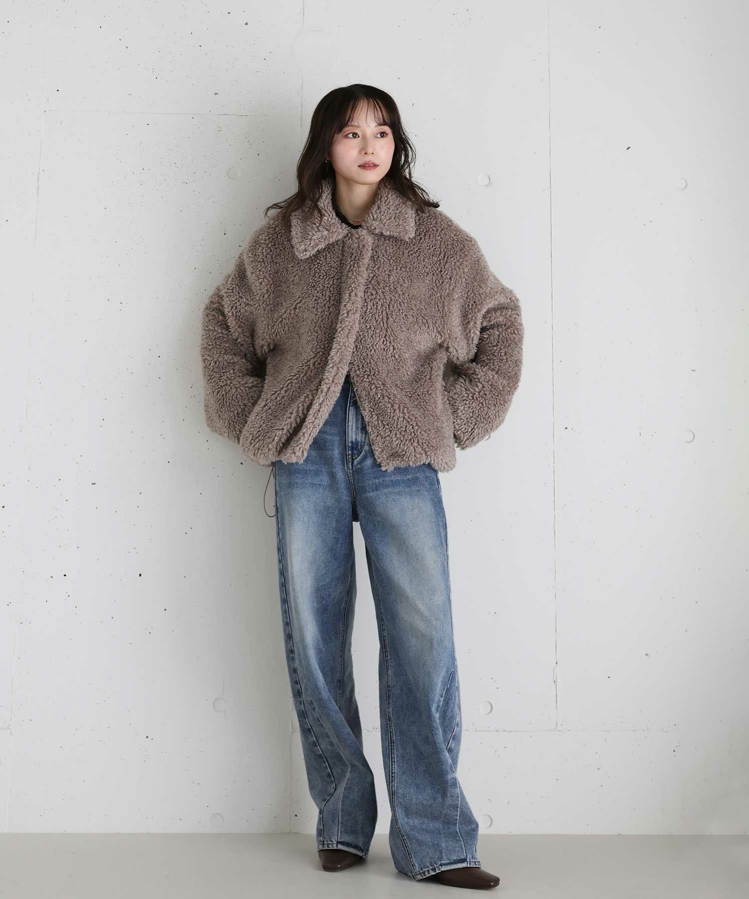 original double zip fur coat | Reurie'（レウリィ）