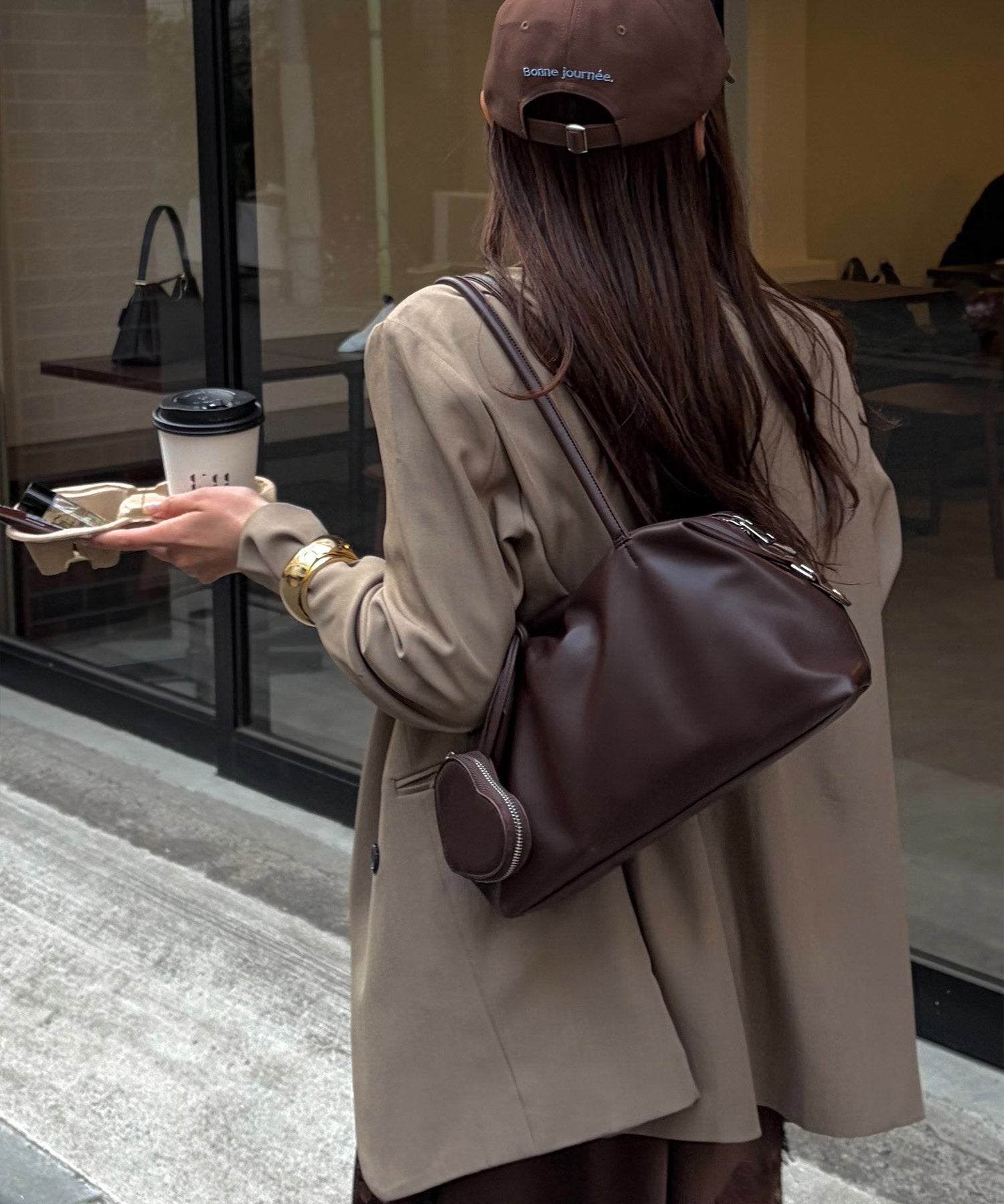 heart poach square bag【sayaka original】 | Reurie'（レウリィ）