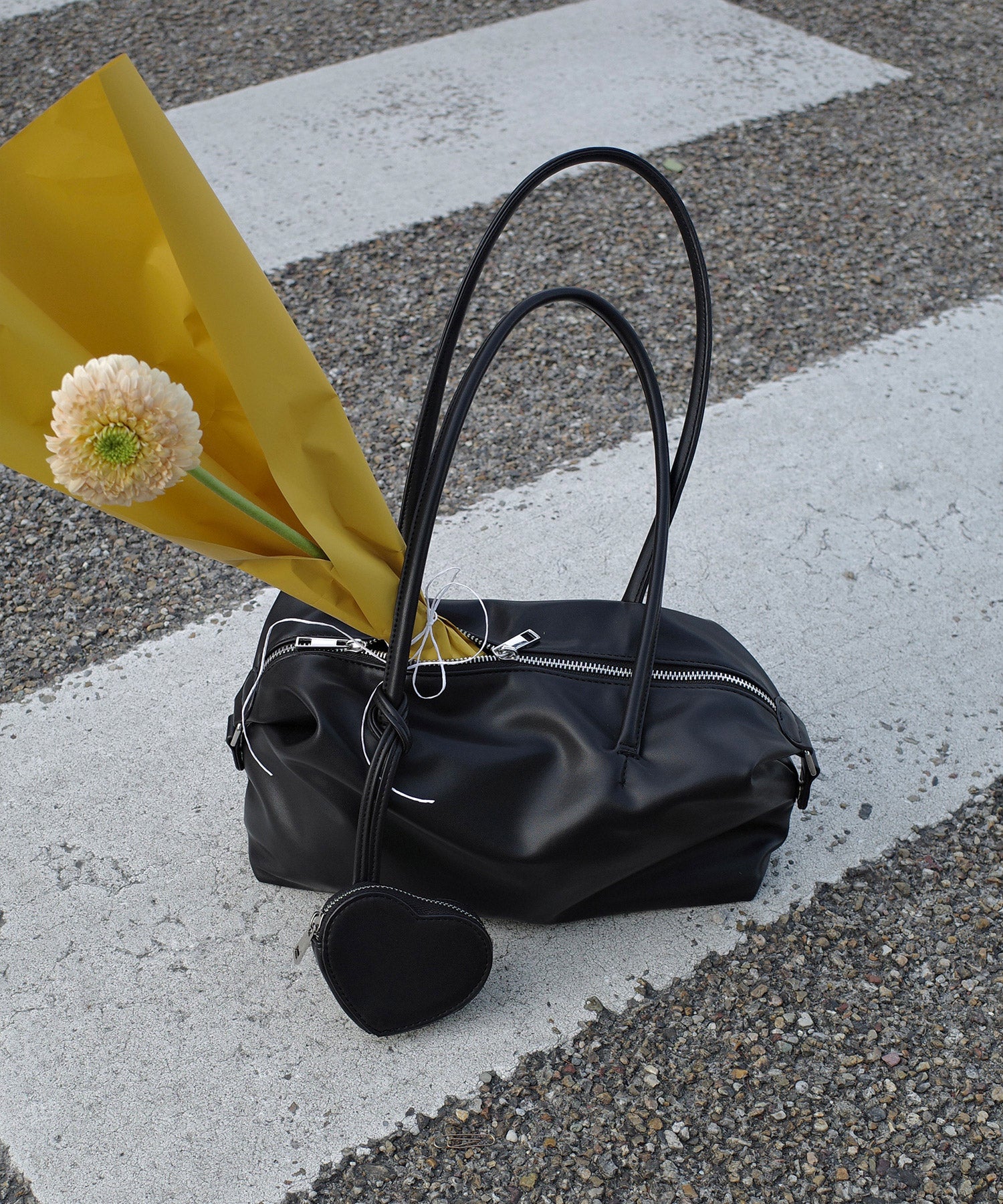 heart poach square bag【sayaka original】 | Reurie'（レウリィ）