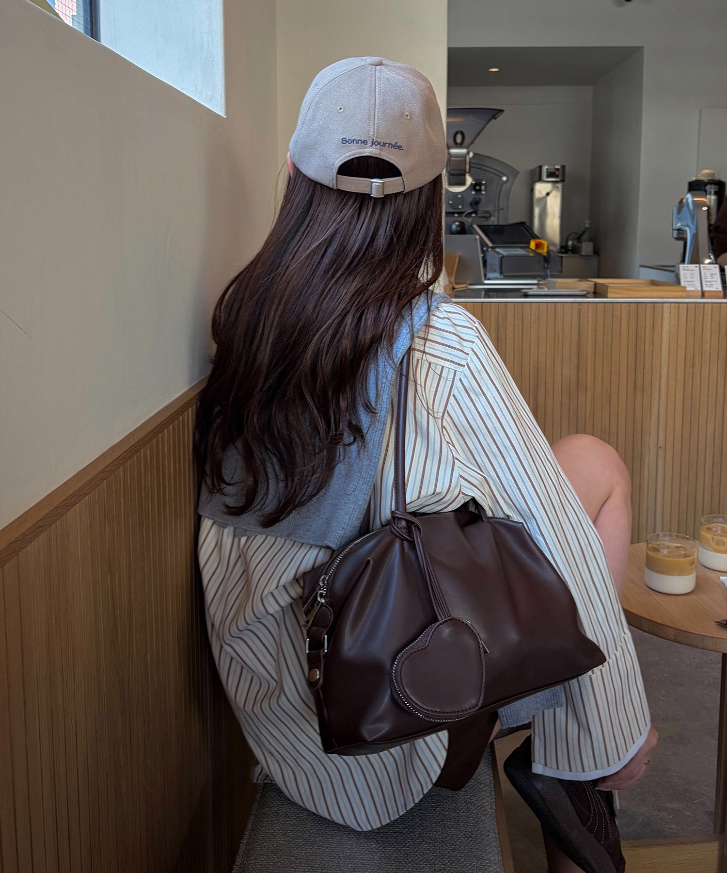 heart poach square bag【sayaka original】 | Reurie'（レウリィ）