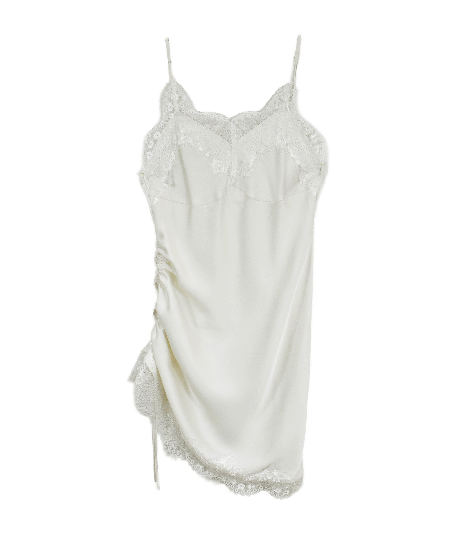 original drawstring satin cami onepiece | Reurie'（レウリィ）
