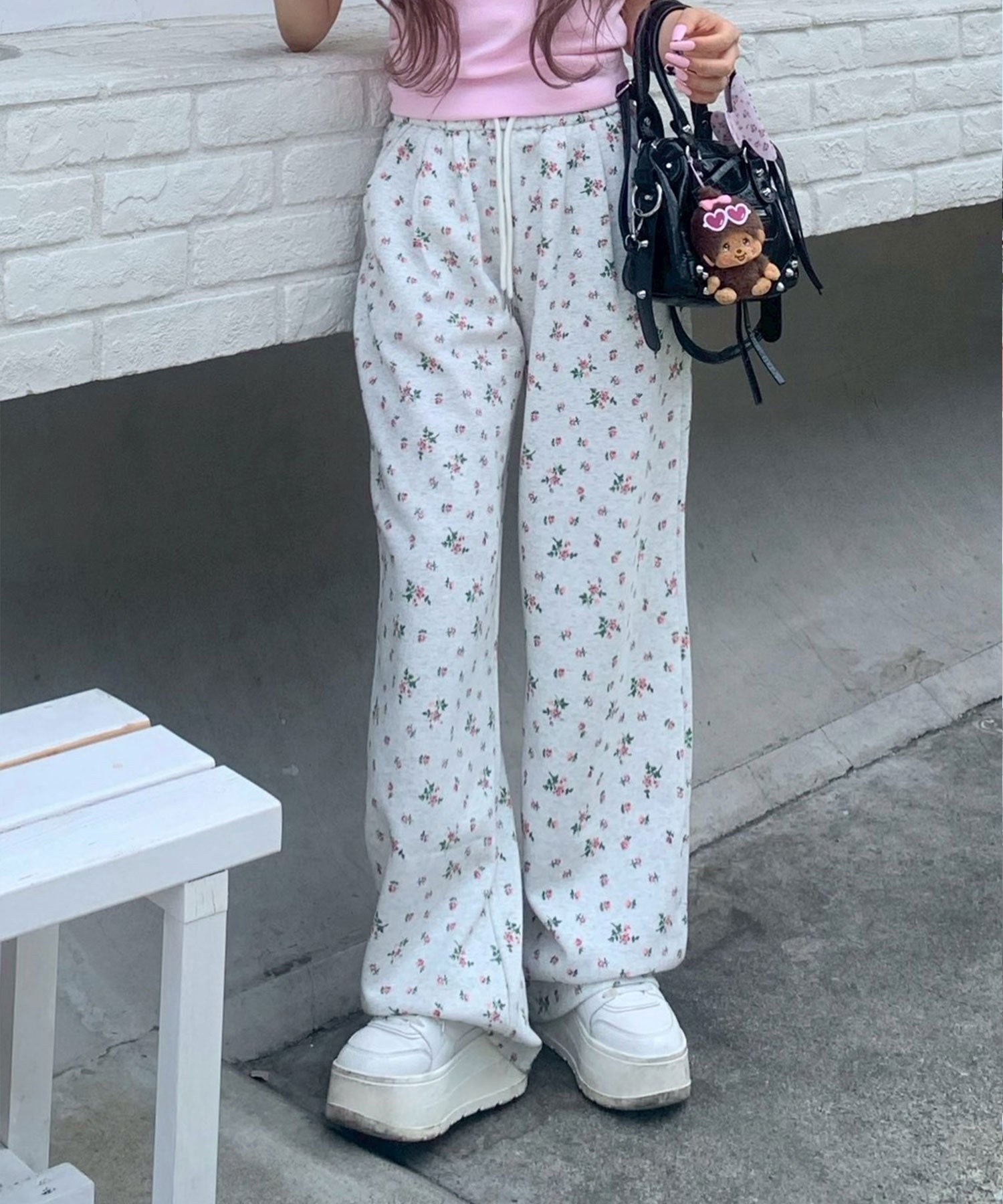 flower sweat pants(mayu select) | Reurie'（レウリィ）
