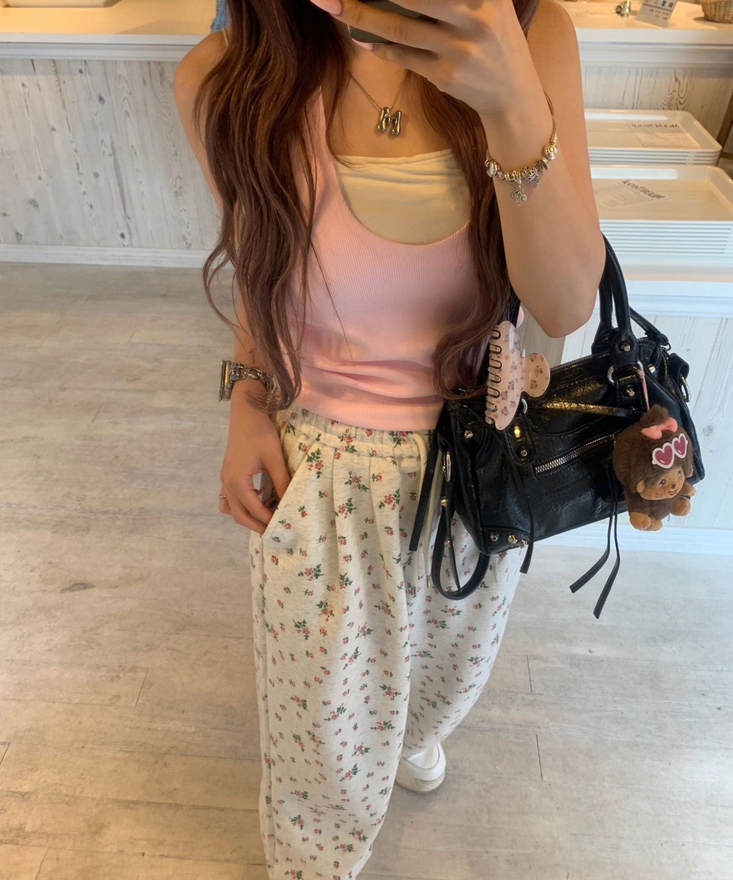flower sweat pants(mayu select) | Reurie'（レウリィ）