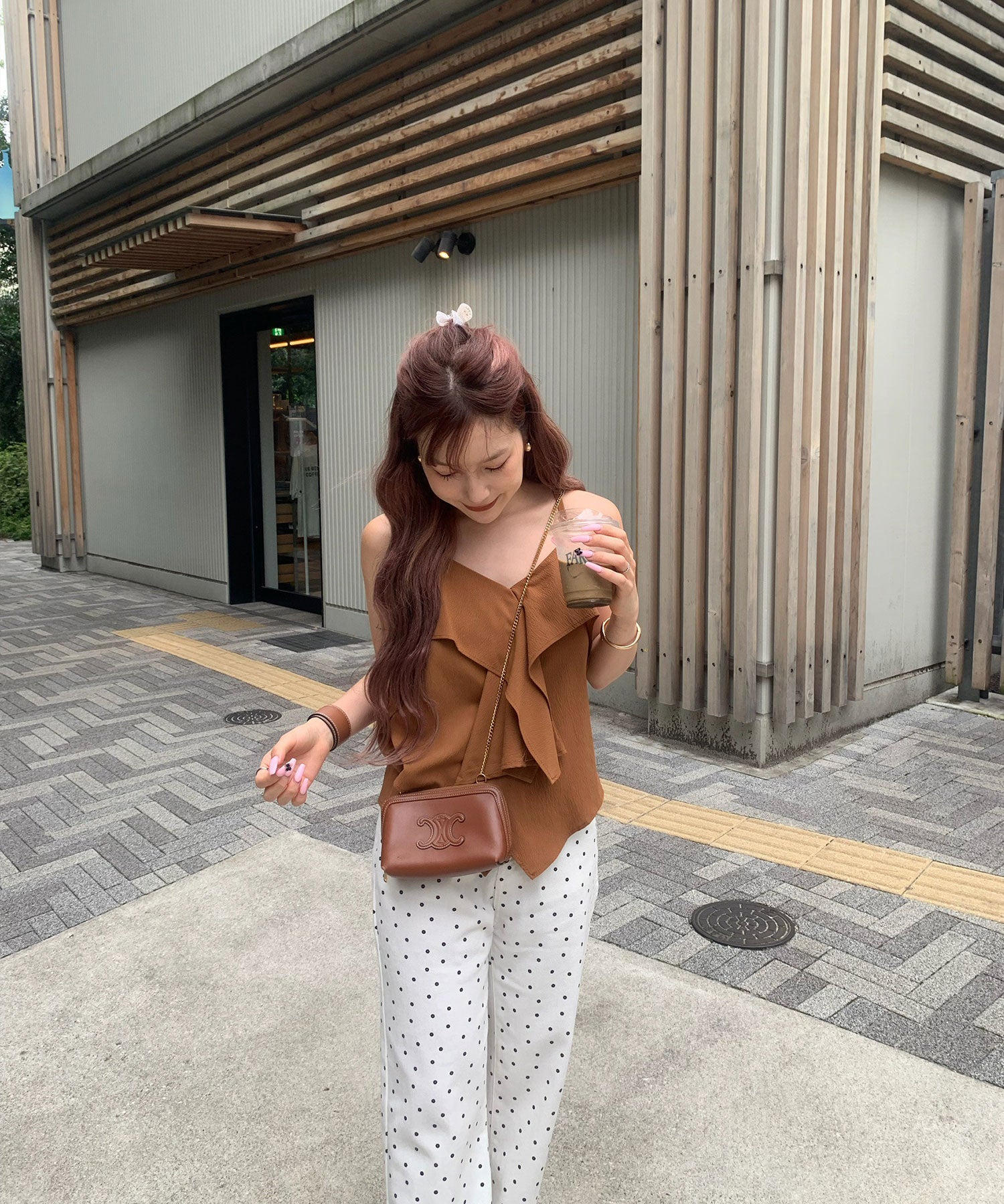 draped ruffle cami(mayu select) | Reurie'（レウリィ）