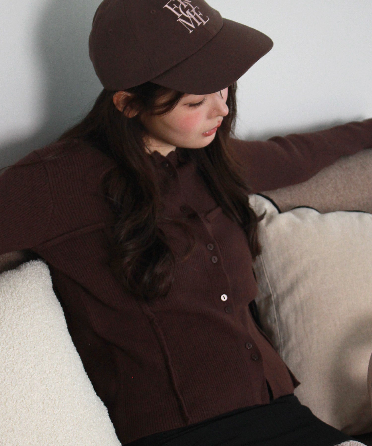 original bustier like rib polo knit | Reurie'（レウリィ）